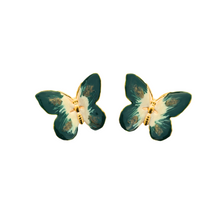 Load image into Gallery viewer, The Pink Reef Small Glassine Butterfly in Emerald