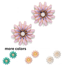 Load image into Gallery viewer, The Pink Reef Sunflower Earring