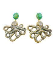 Load image into Gallery viewer, Preorder ships 5/3: The Pink Reef Angry Octopus Earrings