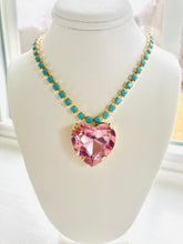 Load image into Gallery viewer, The Pink Reef Heart of the Ocean Necklace in light pink