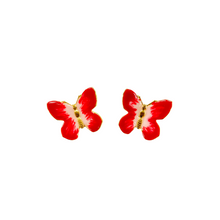 Load image into Gallery viewer, The Pink Reef Small Glassine Butterfly in Red and Pink Pearl