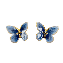 Load image into Gallery viewer, The Pink Reef Oversized Glassine Butterfly in Blue Pearl