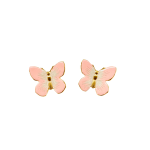 The Pink Reef Small Glassine Butterfly in Pink and Pearl