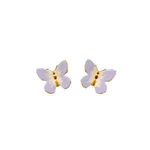 The Pink Reef Small Glassine Butterfly in Lavender and Pearl