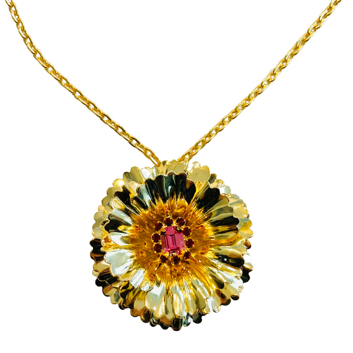 The Pink Reef Opulence Necklace in Pink Ruby