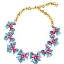Load image into Gallery viewer, The Pink Reef Necklace in Aqua Orchid