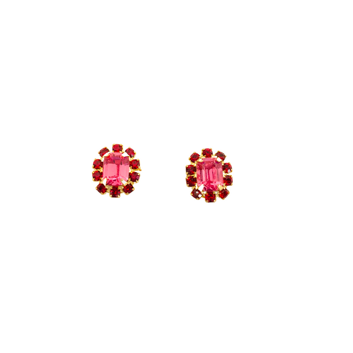 The Pink Reef Pink Ruby Petite Stud