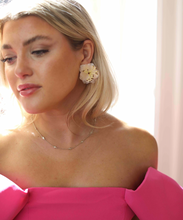 Load image into Gallery viewer, The Pink Reef blush chiffon stud