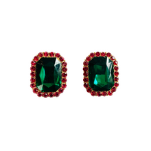 Load image into Gallery viewer, The Pink Reef Oversized Emerald Stud